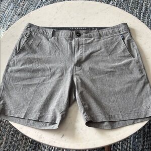 7 Diamonds Men's Aeroplane Performance Shorts Heather Gray 36 Excellent